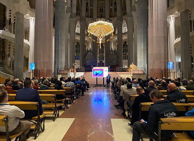 Encuentro con motivo de la XIII edición de la reunión de la International Association of Lasallian Universities en la Basílica y la parroquia de la Sagrada Familia