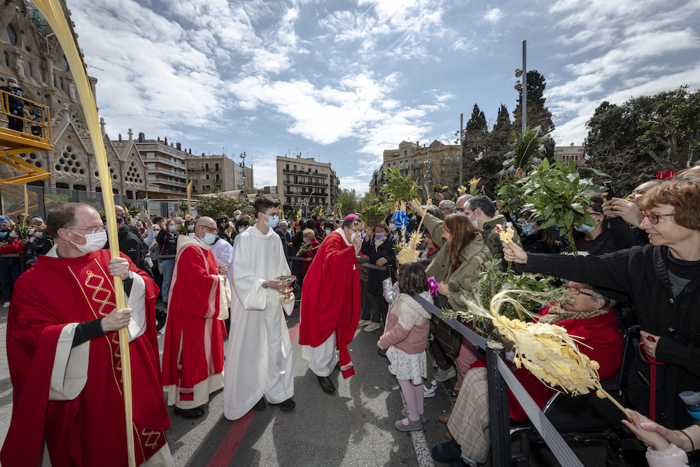 Palm Sunday at the Sagrada Família
