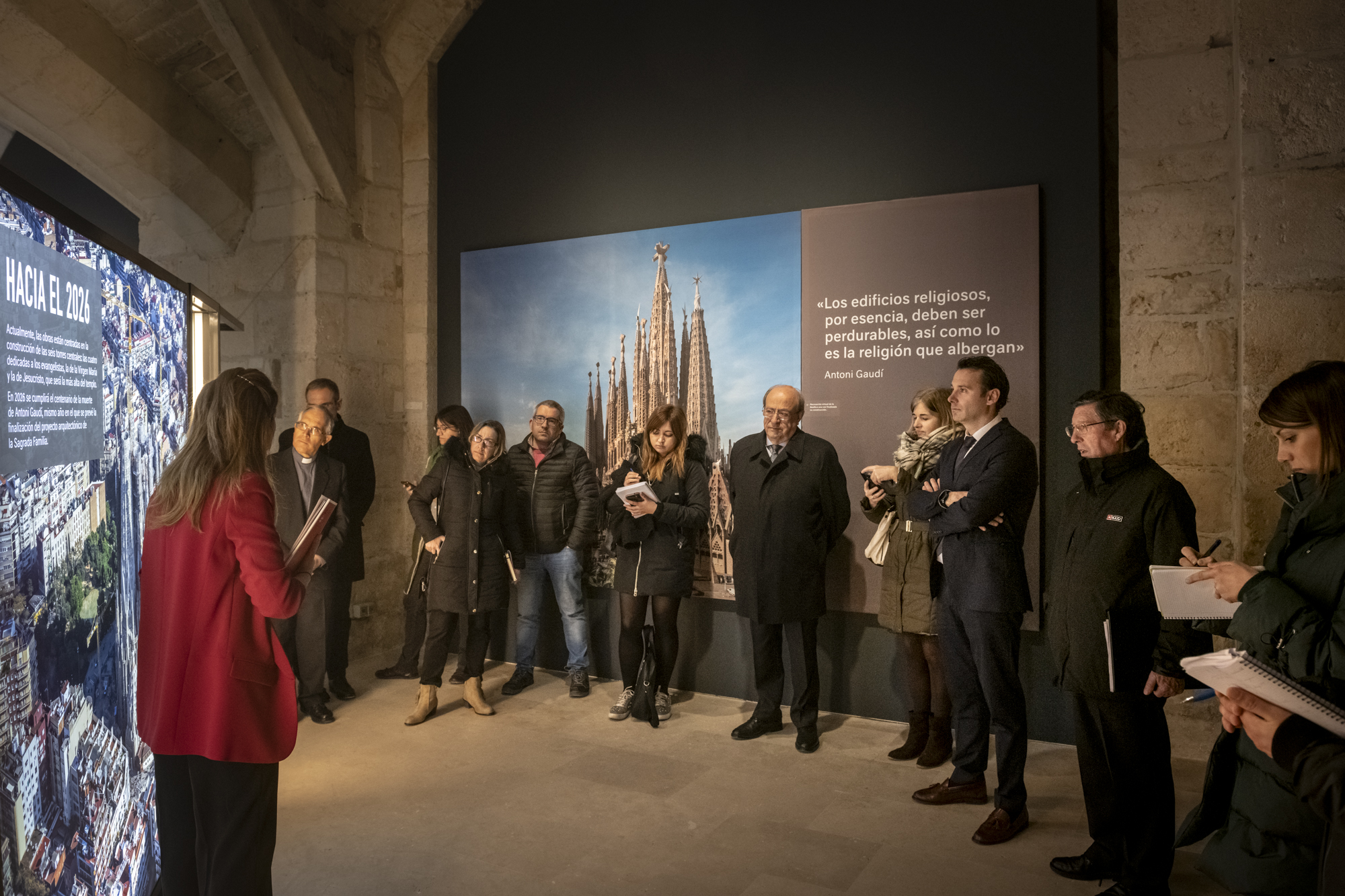 La exposición itinerante sobre Gaudí y la Sagrada Familia se ha trasladado ahora a Burgos