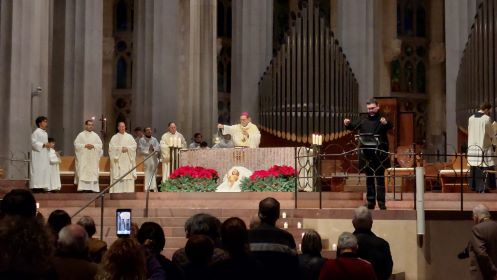 Midnight mass at the Basilica to celebrate the birth of Jesus