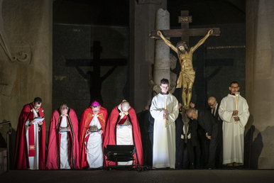 Religious services for Easter at the Sagrada Família