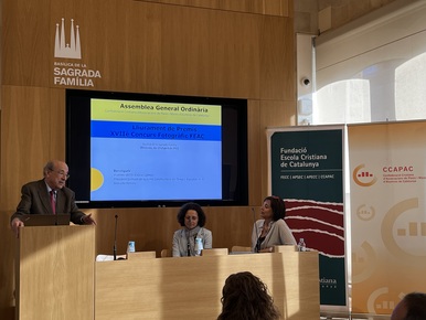 Sagrada Família presents educational proposals to Confederació Cristiana d’Associacions de Pares i Mares d’Alumnes de Catalunya