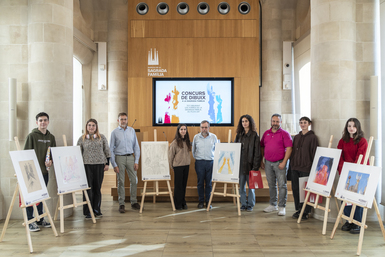 First drawing contest at the Sagrada Família