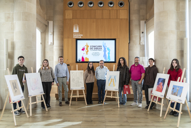 Primer concurso de dibujo en la Sagrada Familia