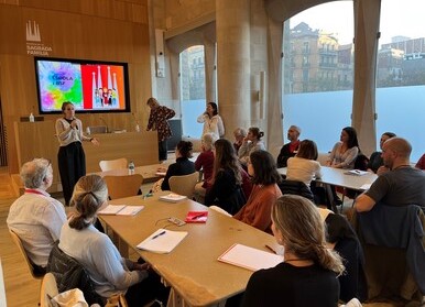 Guides that lead educational tours at the Sagrada Família do new training course