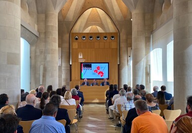 Presentation of Second International Congress of Brotherhoods and Popular Piety at Basilica of the Sagrada Família