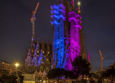 La fachada del Nacimiento se iluminará por diferentes causas solidarias