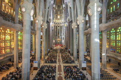 Cerimònia de beatificació a la Sagrada Família