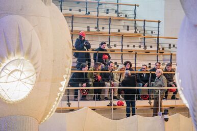 La Sagrada Familia recibe la visita de varios miembros de la mesa Parlament de Cataluña