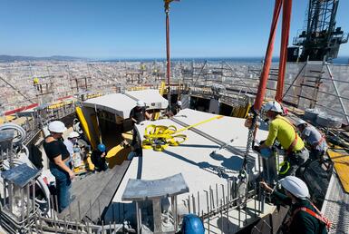 The tower of Jesus Christ continues advancing