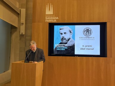 Acto de entrega del Premio Abat Marcet al mejor libro religioso en catalán