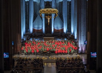 La Sagrada Familia reúne a más de 300 niños en el tradicional recital de villancicos