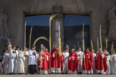 Palm Sunday at the Sagrada Família