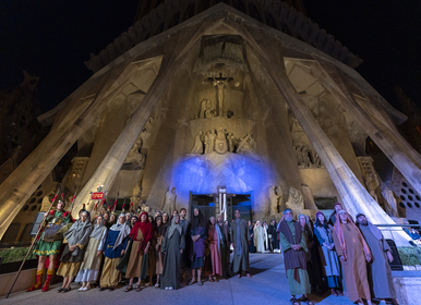 La Sagrada Familia acoge la representación de «Pasión de Pasiones»